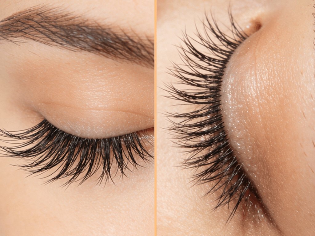 Wet Eyelash Extensions Full Set